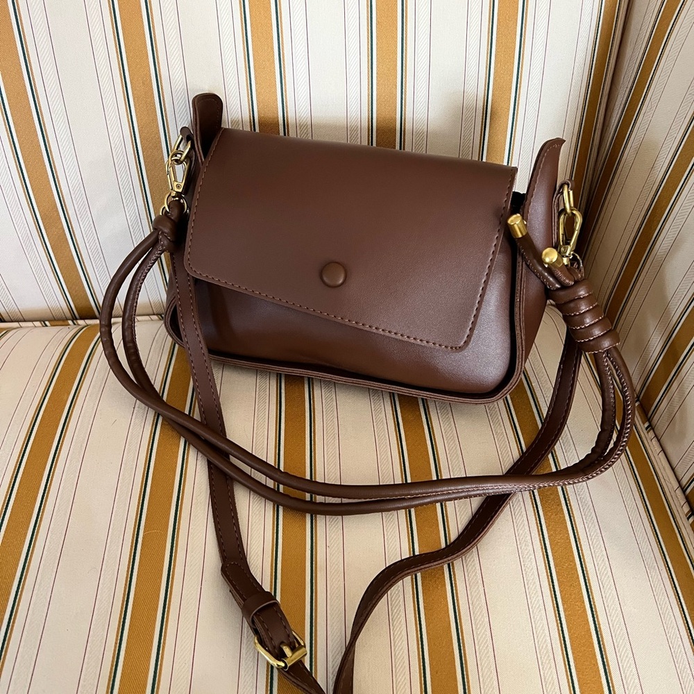 Classic Brown Crossbody Bag - Women